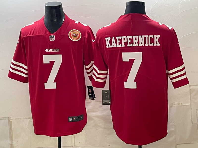 Men 2026 Nike San Francisco 49ers #7 Kaepernick red NFL Jersey 10060